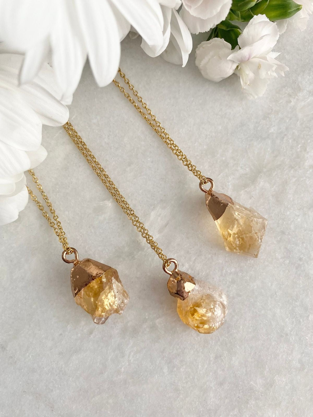 Collar de Citrino Natural – Abundancia y Prosperidad 🍯